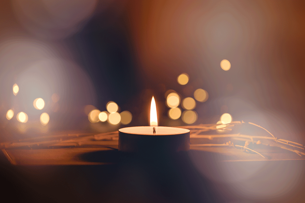 Bereavement Image of a candle.