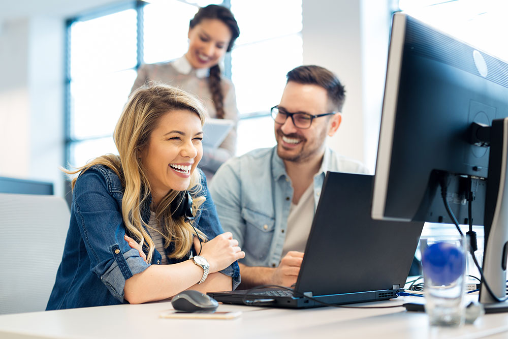 People enjoying work-life balance